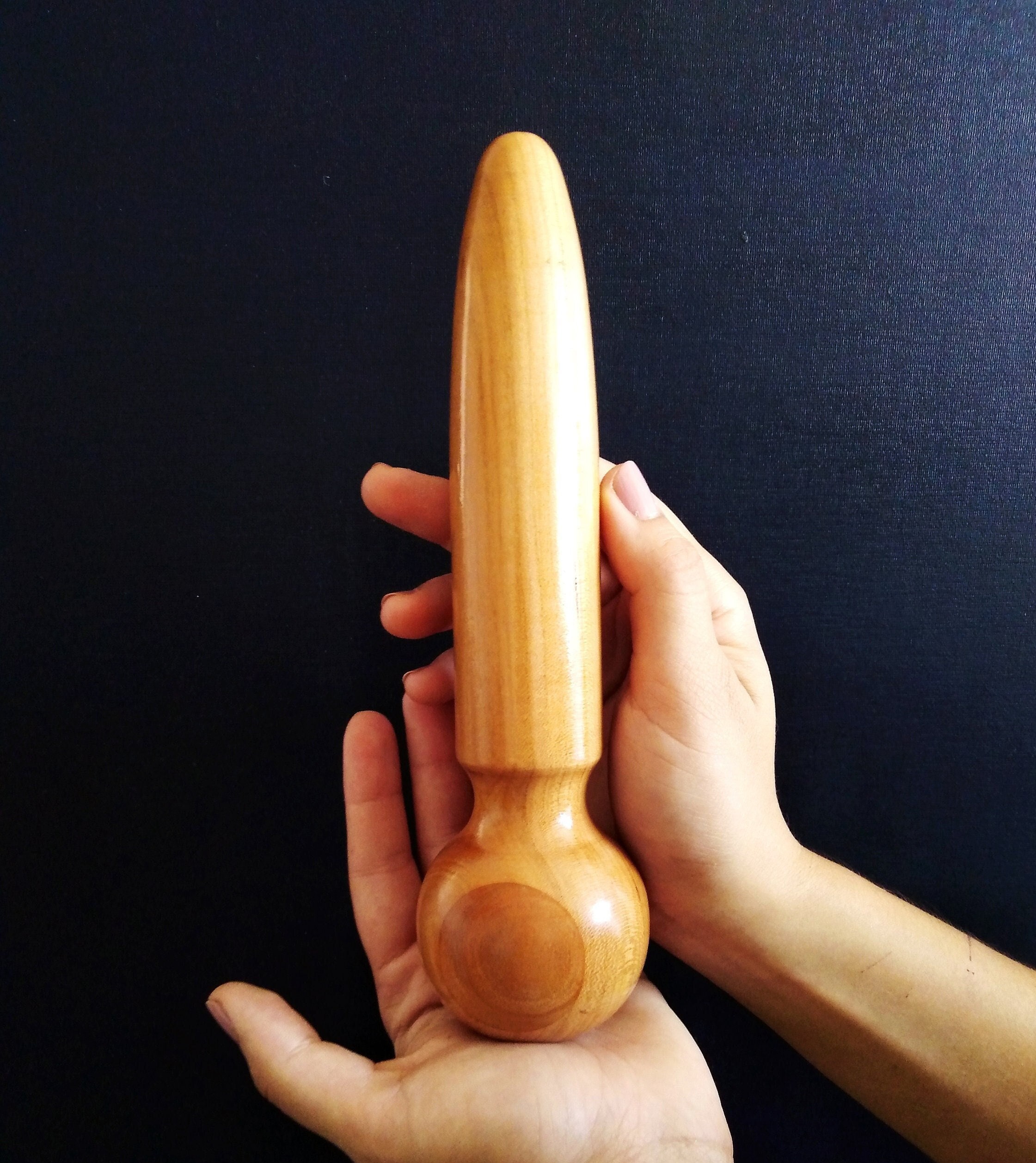 Wood sex toy