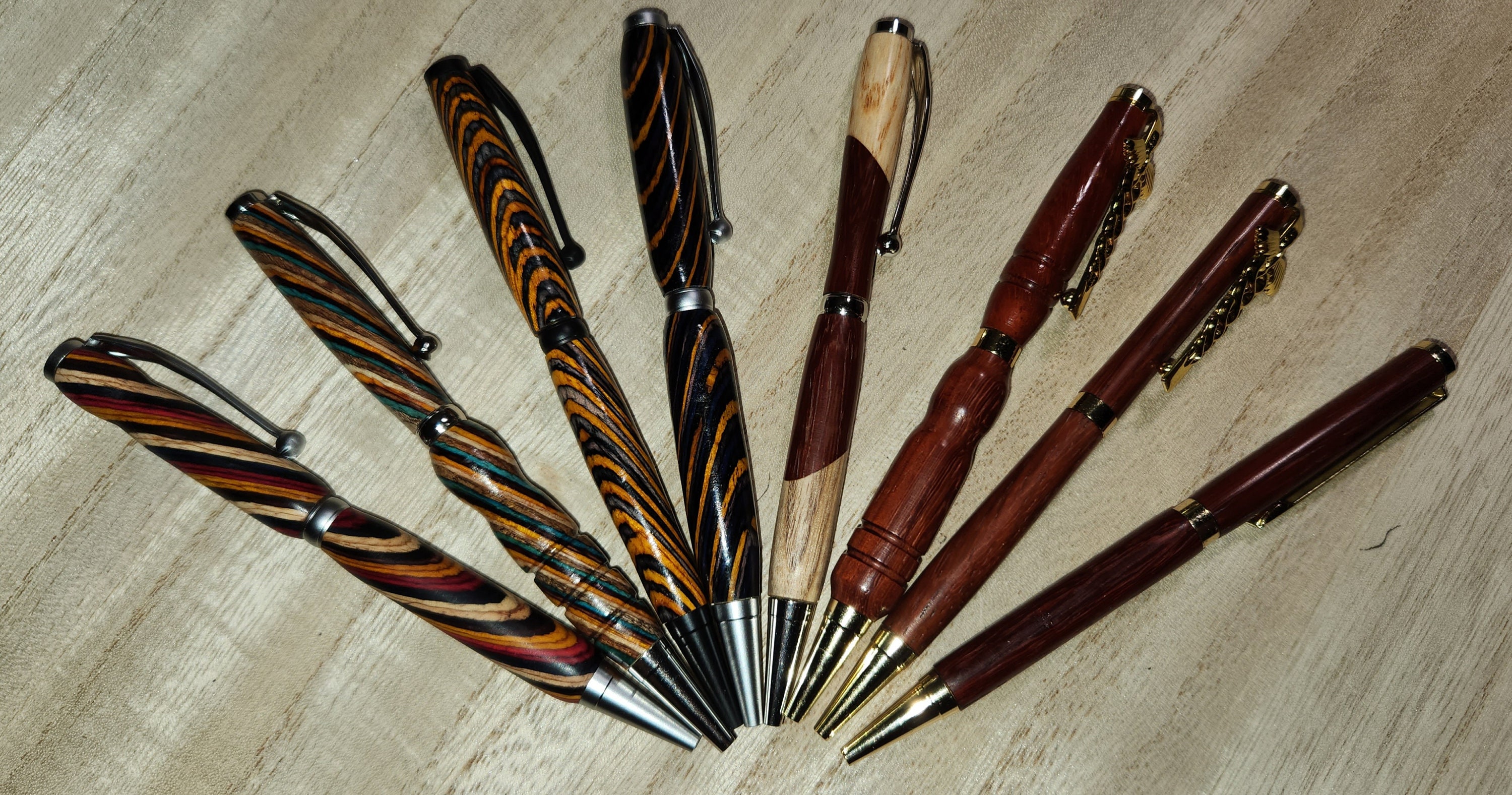 Hand Turned Pens, Handmade Pens, Pens, Wood/acrylic Pens 
