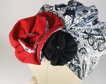 Turban na łysienie plackowate – styl vintage z lat 20. i 40.