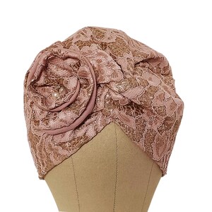 Handmade Lace Turban for Women: Braided Chemo Headwrap