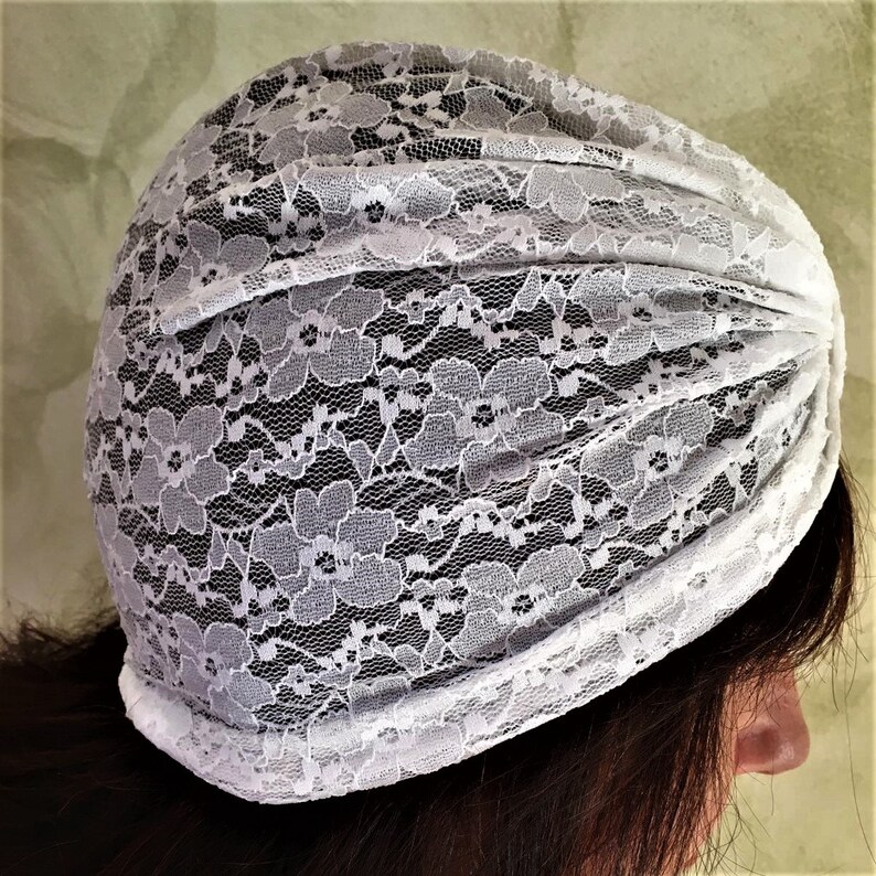 Women's Lace Turban Elegant White Turban With Original | Etsy