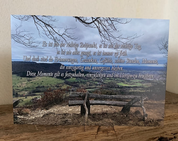 Trauerspruch Es Ist Nie Der Richtige Zeitpunkt www.etsy.com