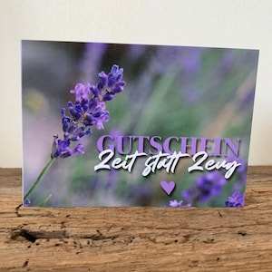 Gutscheinkarte | Karte | Gutschein | Geburtstag | Jubiläum | Fotokarte | Blumenkarte