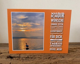 Was ich dir wünsche | Karte | Wünsche für dich | Fotokarte | Bodensee