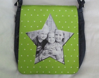 City bag with your own photo - CUSTOM PHOTO | Handbag | personalized | Shoulder bag | Bag | printed | Shoulder bag | Changeable strap