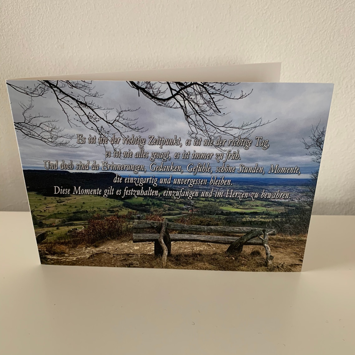Es ist nie der richtige Zeitpunkt... • Trauerkarte • Beileidskarte • Kondolenzkarte Etsy.de