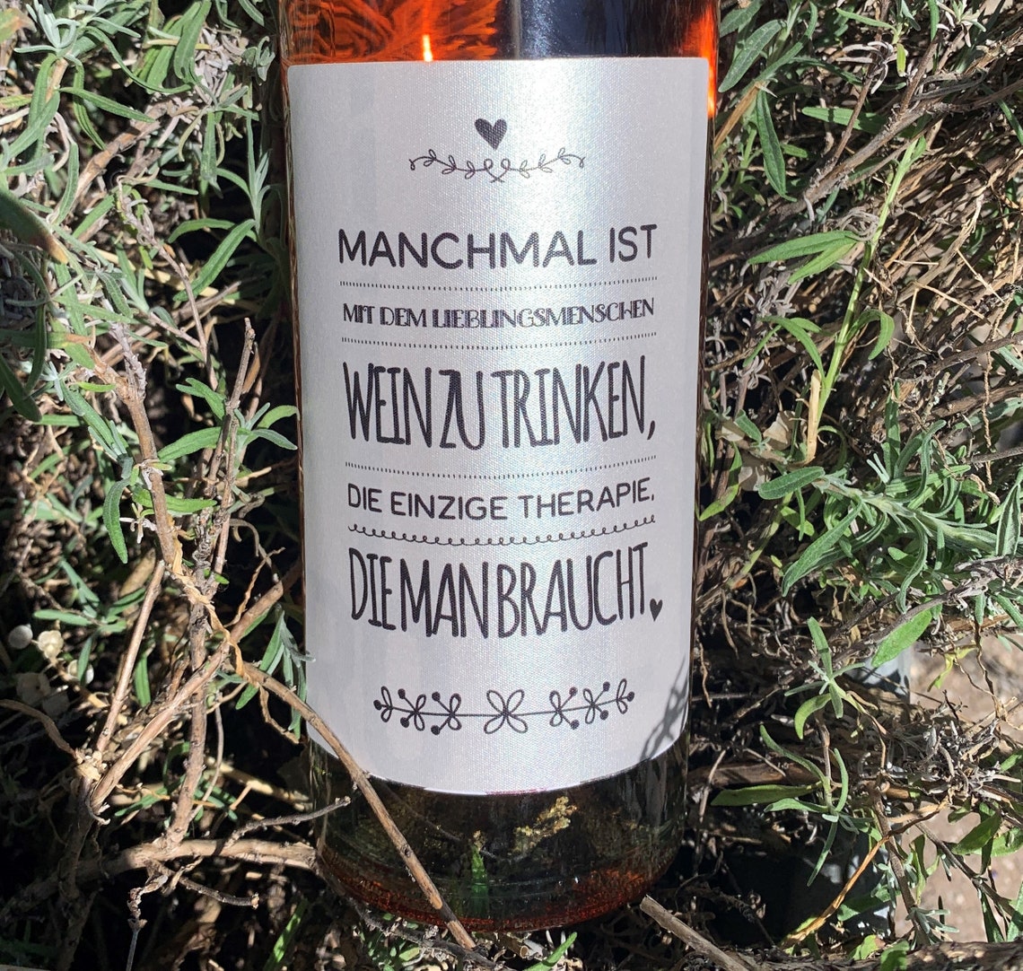 Lieblingsmensch Wein Weinlabel Aufkleber