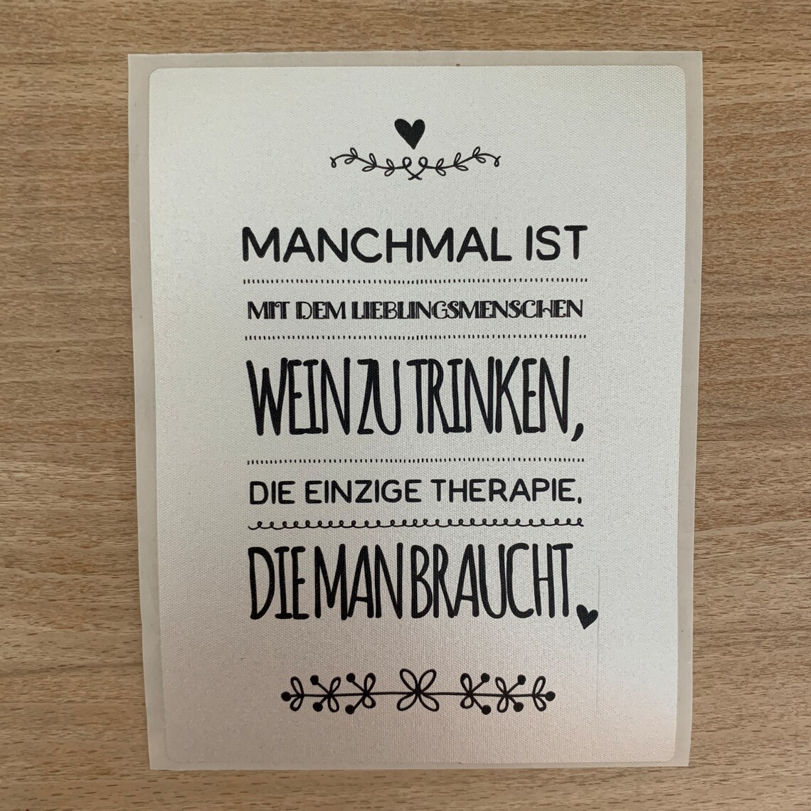 Lieblingsmensch Wein Weinlabel Aufkleber
