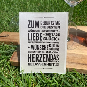 ZUM GEBURTSTAG Geburtstagswünsche Weinlabel