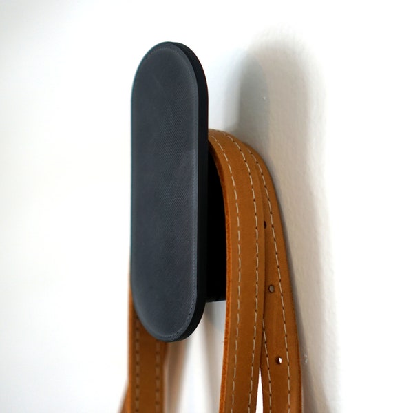 Sleek Modern Coat Hook - No Visible Screws, Effortless Elegance in White or Black, Textured or Smooth Finish