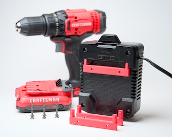 Craftsman CMCB104 Battery Charger Wall Mount Brackets - 3 Pack