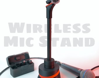 Carbon Fiber Wireless Mic Stand for Magnetic Microphones | DJI, Insta360, Maono T5
