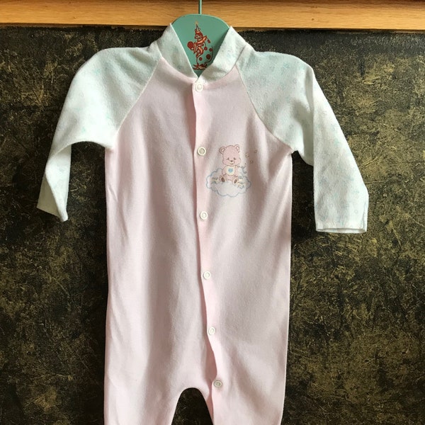 Light Pink Sleeper with a Care Bear on the Chest / 12 Months