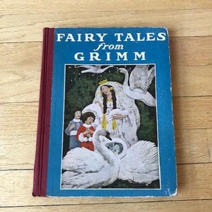 Collectible Vintage 1920s Hardcover Book of the Grimm&#39;s Fairytales Titled Fairy Tales from Grimm