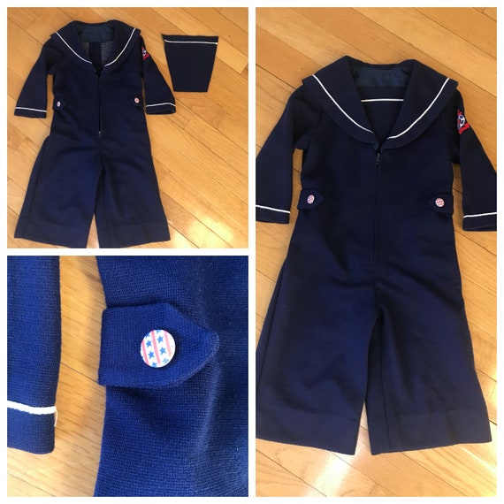 Adorable Vintage 1950s / 1960s Sailor Jumpsuit - image 9