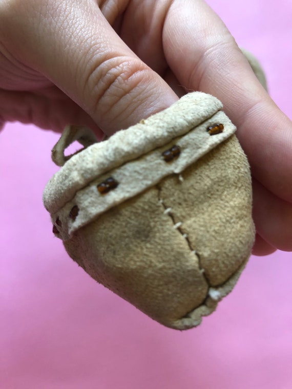 Adorable Vintage 1950/60s Baby Moccasins - image 4