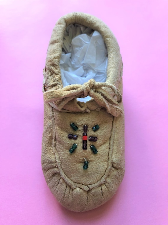 Adorable Vintage 1950/60s Baby Moccasins - image 2