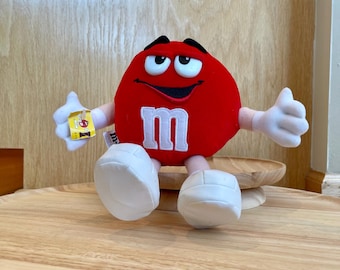 m＆m☆ Vintage M&M Red Color Character White Vinyl Shoes 12