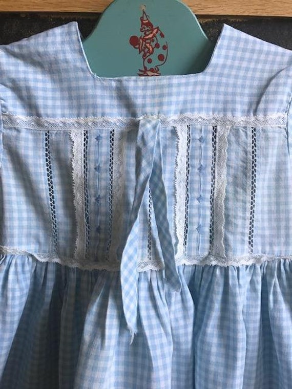 1950's Nannette Originals Blue & White Checkered … - image 4