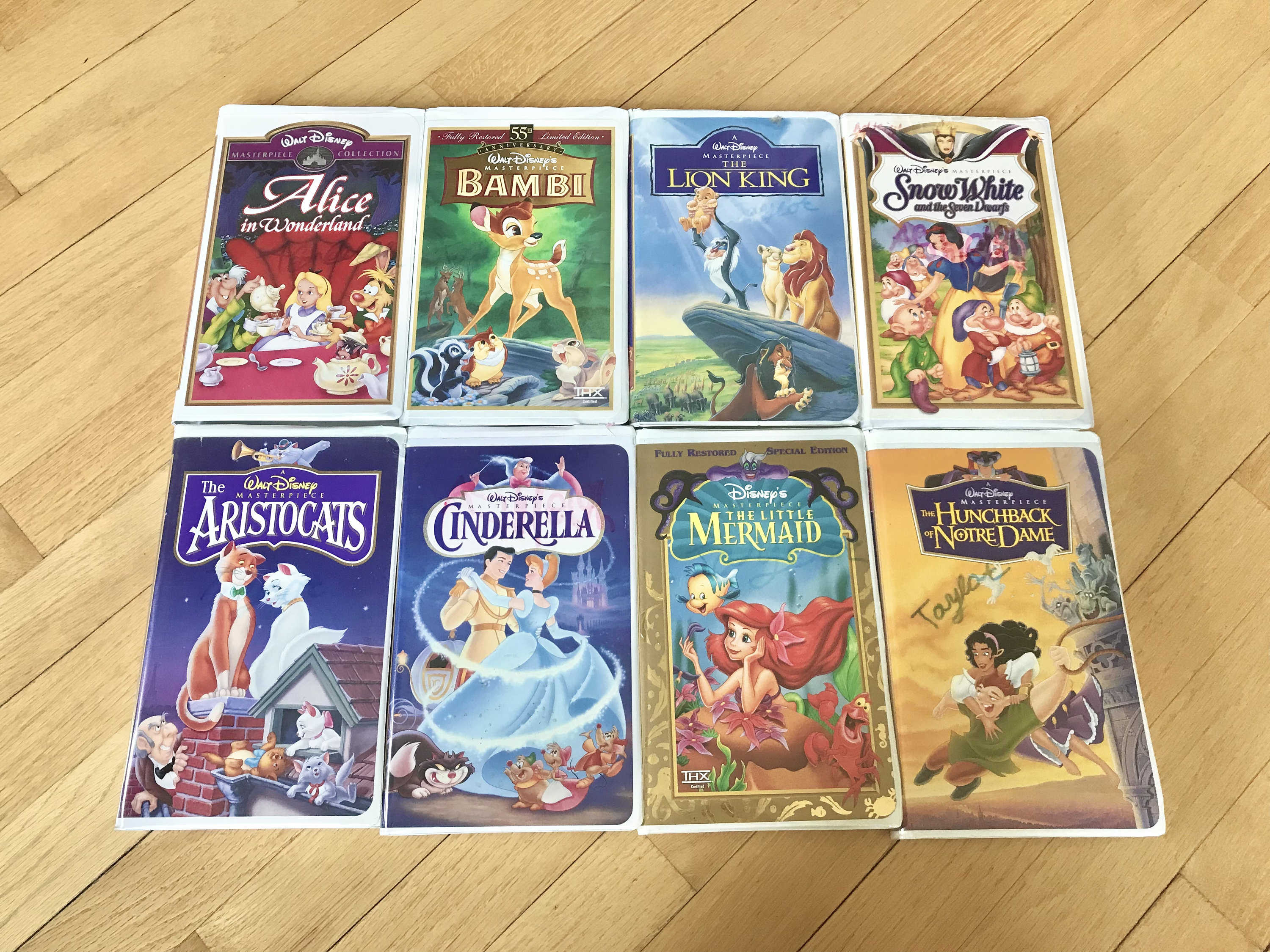 Lot of 8 Disney Masterpiece Collection VHS: Little Mermaid