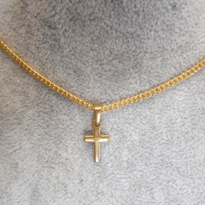 Italian Design Multi Colour Diamonate Golden Cross Necklace