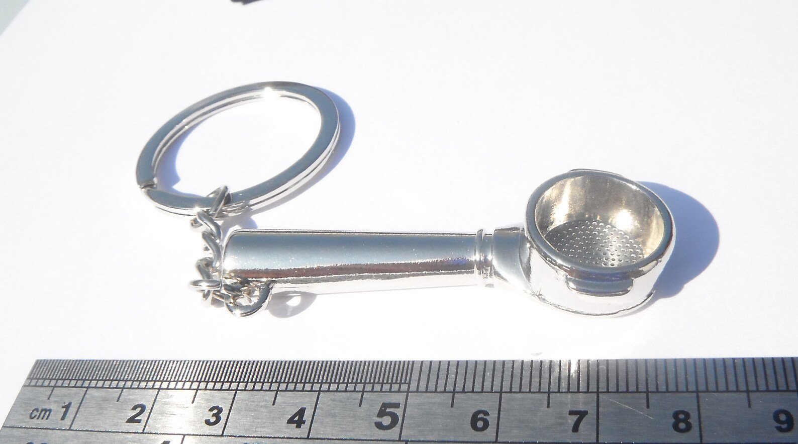 Barista Espresso Coffee Filter Tool Chrome Metal Keyring Gift Etsy