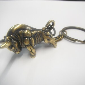 Aluminum Raging Bull Sculpture Brass Bull Ring Dish FREE PRIORITY SHIPPING!! Two Vintage Unique Bulls