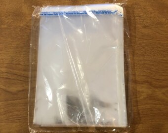 4.75" x 6.5" x 12 cm x 17 cm Crystal Clear Resealable Polypropylene Bags - 100 Per Package 1.2mm Thick