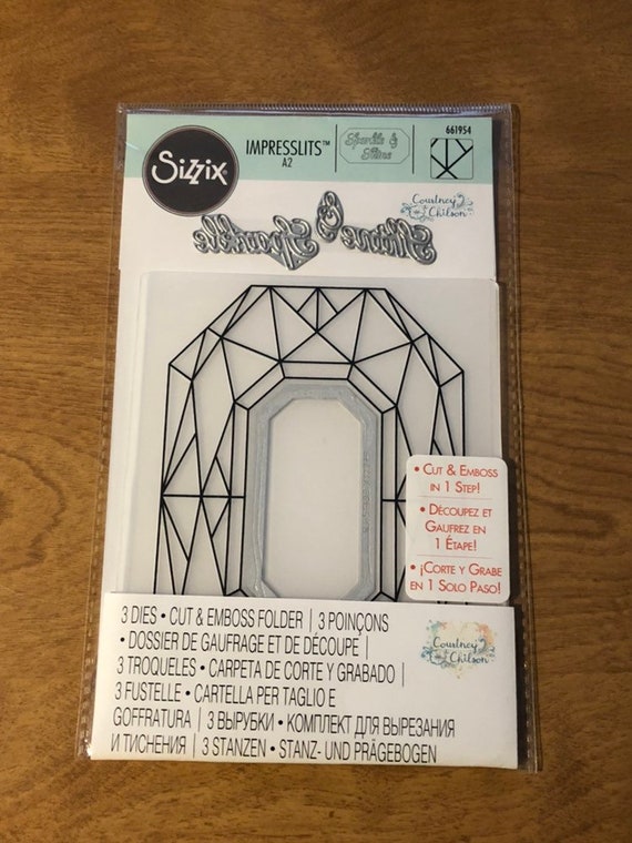 Die Cutting & Embossing Sizzix Impresslits Embossing Folder By Courtney