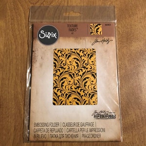 Sizzix Texture Fades A2 Flourish Embossing Folder by Tim