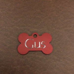 Petit os, Médaille en aluminium personnalisée, Gravure au diamant, Médaille pour chien, Médaille d'identité, Médaille pour chiot, Médaille pour collier de chien, Carte d'identité pour chien perdu, SBPABT