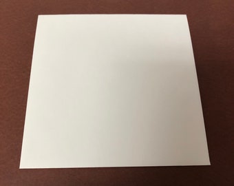 6 1/2" x 6 1/2" 17 x 17 cm Square Gummed Envelopes Pack of 25 Envelopes 28lb White Envelopes For Announcements, Invitations, Cards SGE6H6H