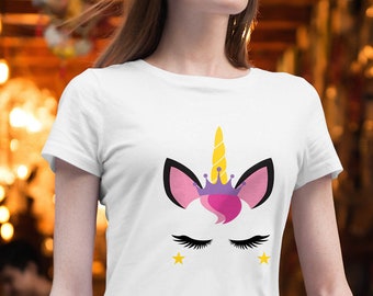 Unicorn Shirt Girls Unicorn Tshirt Unicorn Birthday Shirt | Etsy