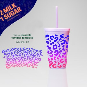 ESTAMPADO DE GUEPARDO ⟡ Envoltura sin costuras ⟡ Envoltura para vaso Strata de 16 oz ⟡ png ⟡ dxf ⟡ Archivos SVG para Cricut ⟡ Silueta ⟡ Descargar ⟡ Archivo de corte ⟡ Diseño