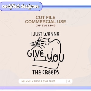 Archivo de corte SVG que te da escalofríos para Cricut o Silhouette, SVG con cita de Halloween, SVG de esqueleto, SVG de Halloween de moda, Sublimación de Halloween