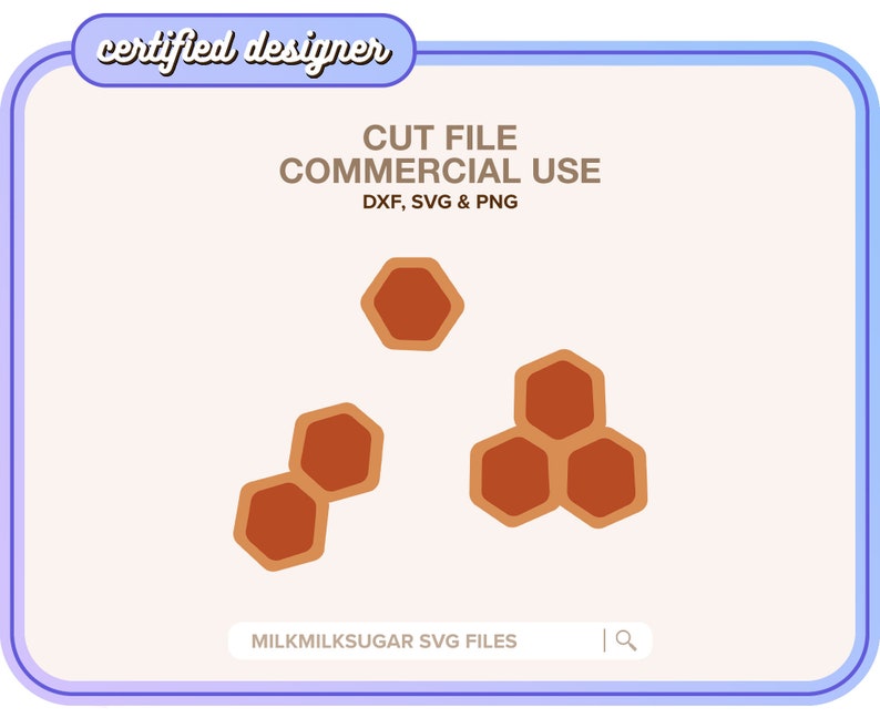 HONEYCOMB SVG Cut File for Cricut & Silhouette Natural - Etsy