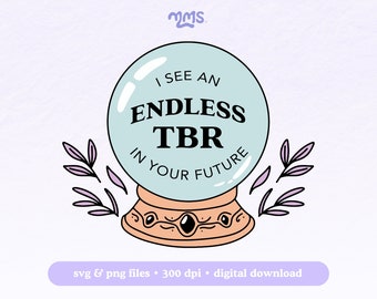 Bookish Halloween Svg Cut File For Cricut, Booktok, Fantasy Book Png For Stickers, Bookmarks, Shirts, Libbey Cups & Keychain | Endless TBR