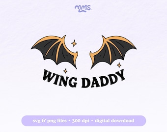 Book Boyfriend SVG PNG dla Cricut, Fantasy Wing Daddy Booktok SVG, Bookish SVG dla naklejek, zakładek, koszulek, kubków Libbey i breloków