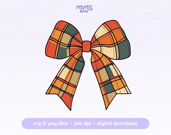 Fall Coquette Bows Svg Png For Cricut, Retro Fall Bow, Coquette Svg For Stickers, Bookmarks, Shirts, Libbey Cups & Keychains | Autumn Bow