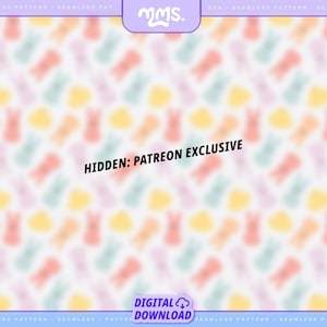 File di taglio SVG ESCLUSIVO PATREON per Cricut e Silhouette / Motivo coniglietti pastello