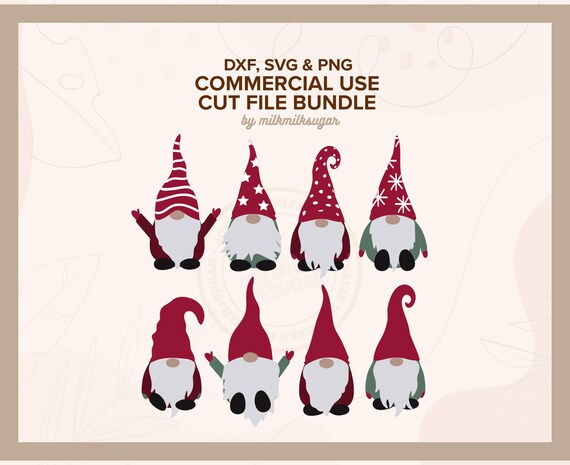 Gnome SVG Bundle Gnome Clipart Design Gnome Vector Files for Cricut png ...