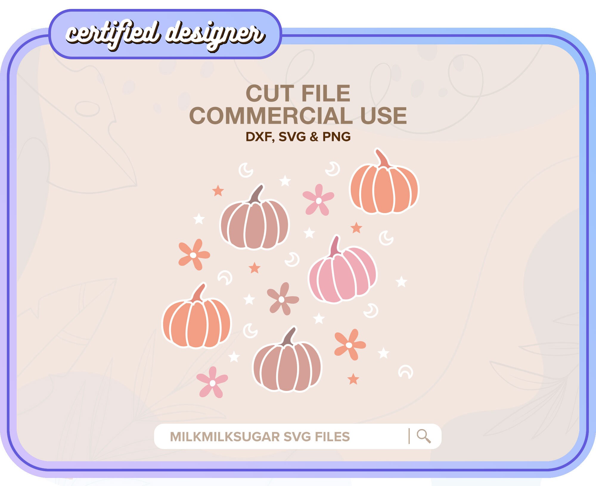 CUTE PUMPKIN SVG Cut File for Cricut or Silhouette Pumpkin - Etsy