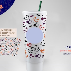 PUMPED UP PUMPKINS ⟡ Seamless Wrap ⟡ Sbux Cup Wrap ⟡ Reusable ⟡ Svg ⟡ Png ⟡ Custom Cut file ⟡ Cricut ⟡ Silhouette ⟡ DiY ⟡ Vinyl