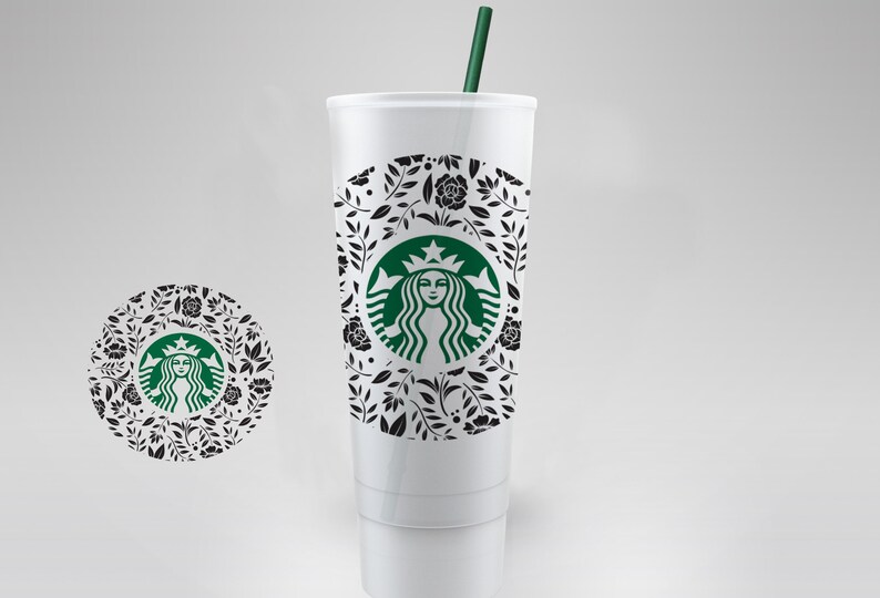 Download BLOOMS & FLORAL / Design / Starbucks Cup / Reusable / Svg ...