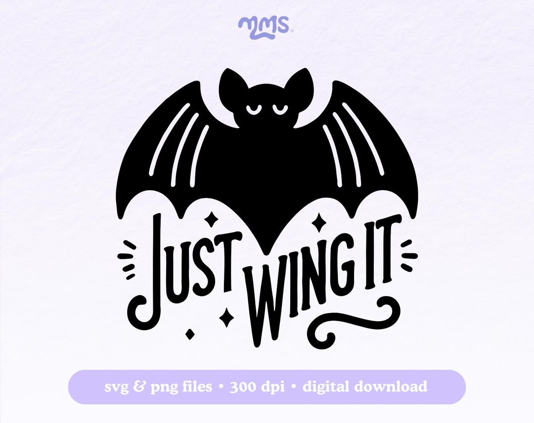 Bat Svg Cut File for Cricut or Silhouette, Halloween Svg, Cute Bat Svg ...
