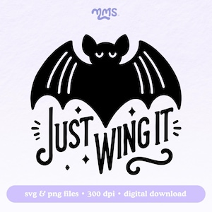 Fichier de coupe Svg chauve-souris pour Cricut ou Silhouette, Svg Halloween, Svg chauve-souris mignon, effrayant chauve-souris Svg, Halloween Clipart Svg | Il suffit de s'envoler