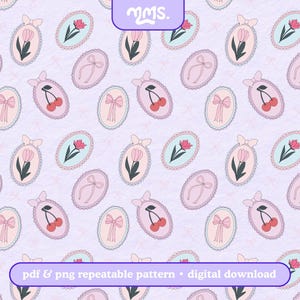 Liebesbrief-Stempel mit nahtloser Musterdatei für Sublimation oder Druck, nahtloses Design, Liebespost, Valentinstagsmuster, Koquettemuster