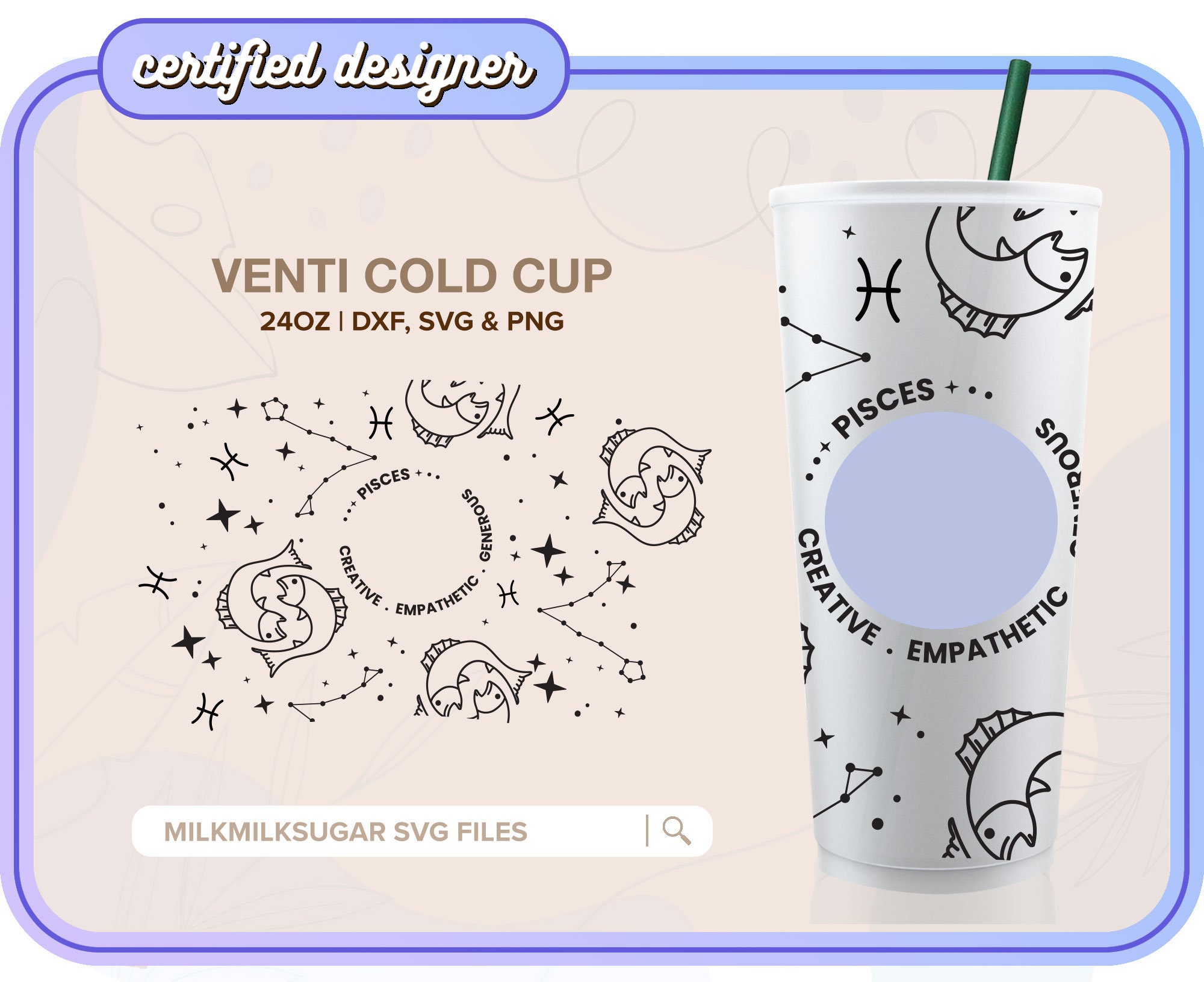 Detroit Lions Full Wrap Template Svg, Cup Wrap Coffee 12 - Inspire Uplift