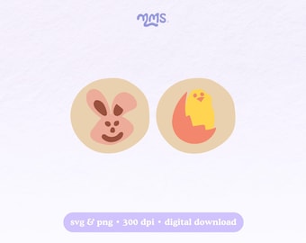 Easter Sugar Cookies Svg Cut File For Cricut or Silhouette, Sugar Cookie Svg, Holiday Sugar Cookie Svg, Spring Cookies Svg