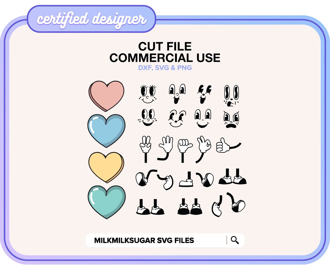 BUILD YOUR OWN Retro Heart Svg for Cricut & Silhouette, Vintage Heart ...